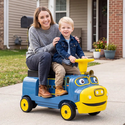 12V Kids Ride On Train 3 Seater With Carriage