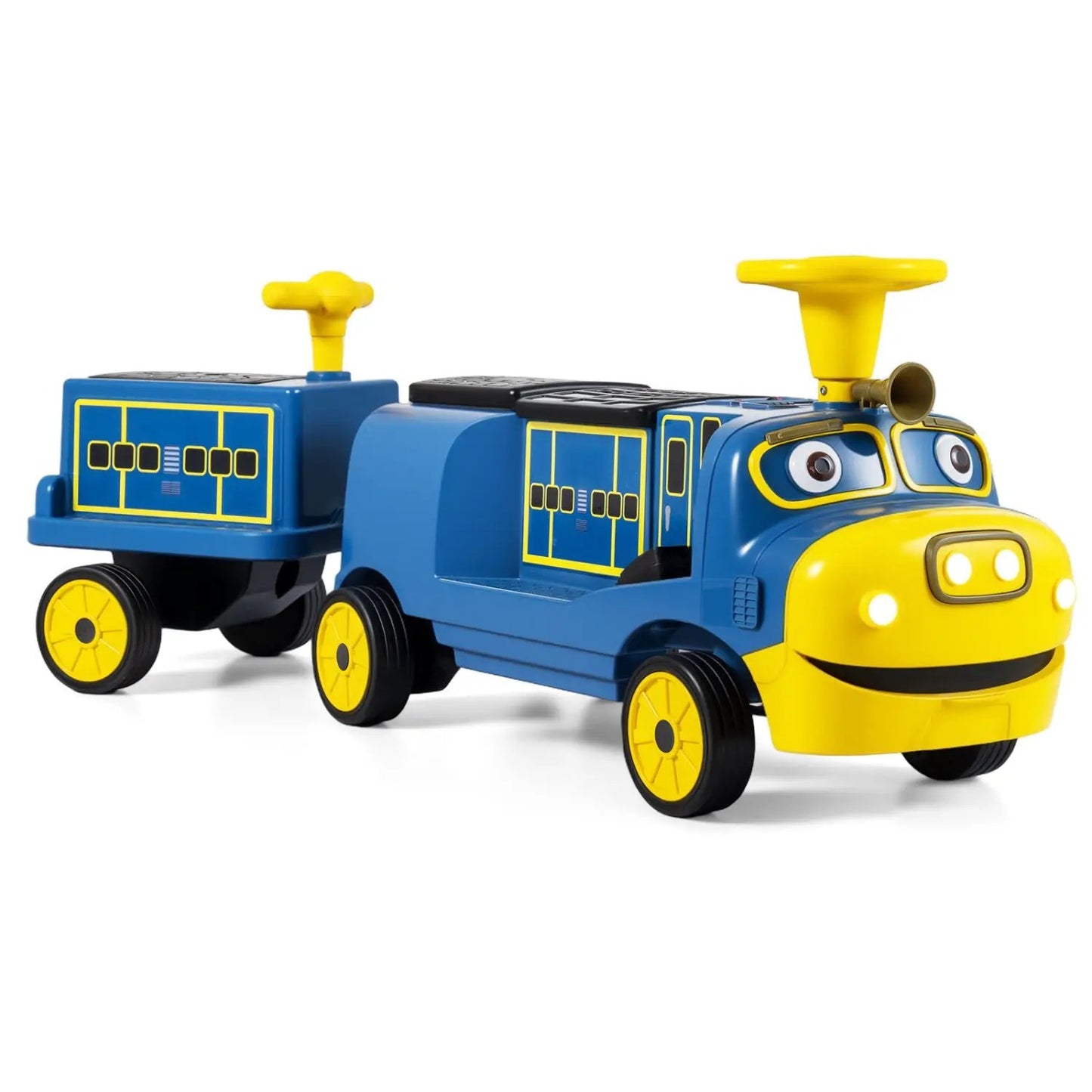12V Kids Ride On Train 3 Seater With Carriage