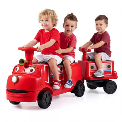 12V Kids Ride On Train 3 Seater With Carriage