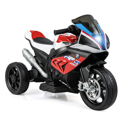12V Licensed BMW Kids Motorcycle Ride-On Toy for 37-96 Months Old Kids-Blue