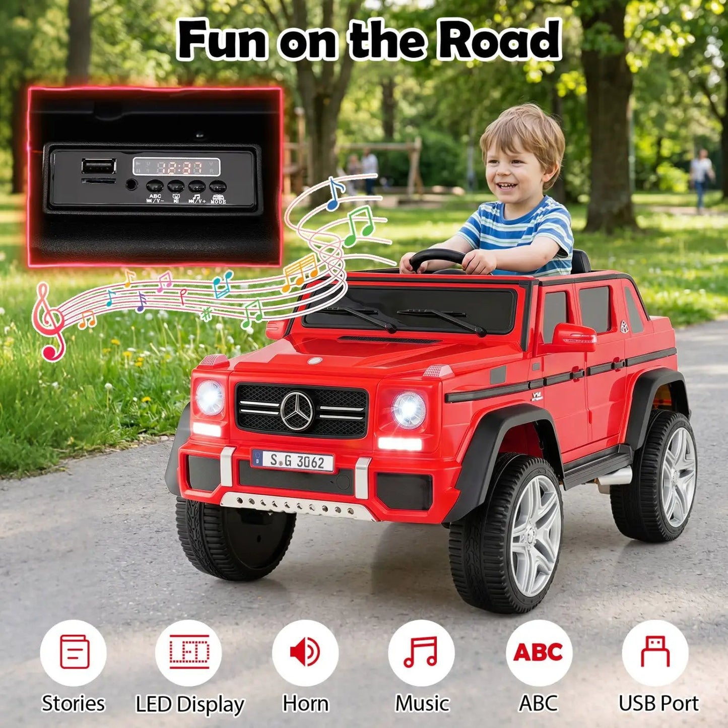 12V Mercedes-Benz Kids Ride-On Car and Remote