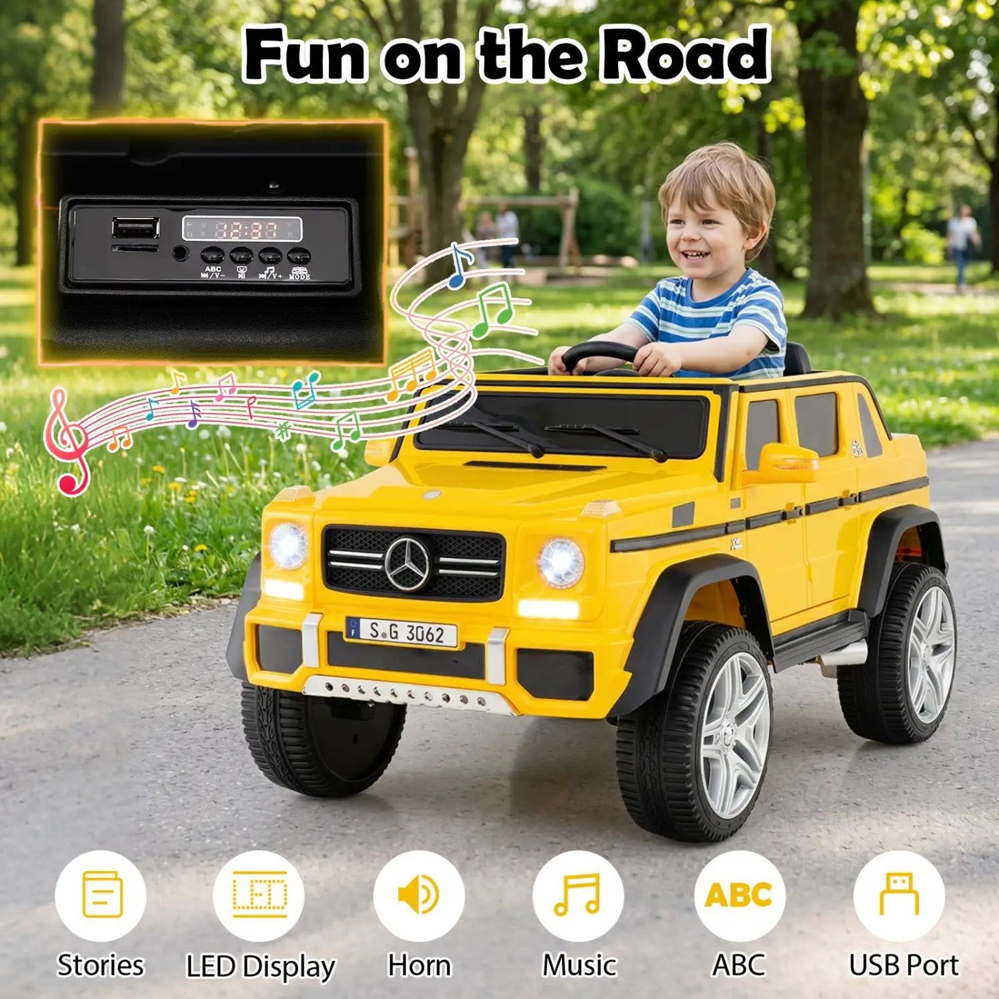 12V Mercedes-Benz Kids Ride-On Car and Remote
