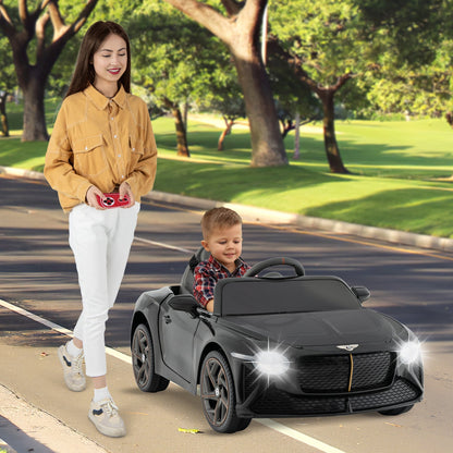 12V powered kids ride-on Bentley Bacalar car, licensed Bentley, black with remote, DirectDeals on Tampa Home & Garden Store