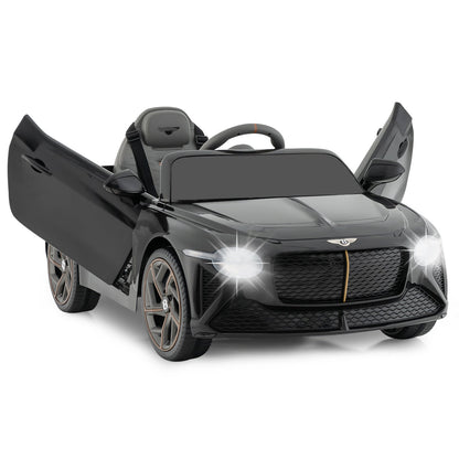12V licensed Bentley Bacalar kids ride-on car, black exterior with gray interior DirectDeals on Tampa Home & Garden Store