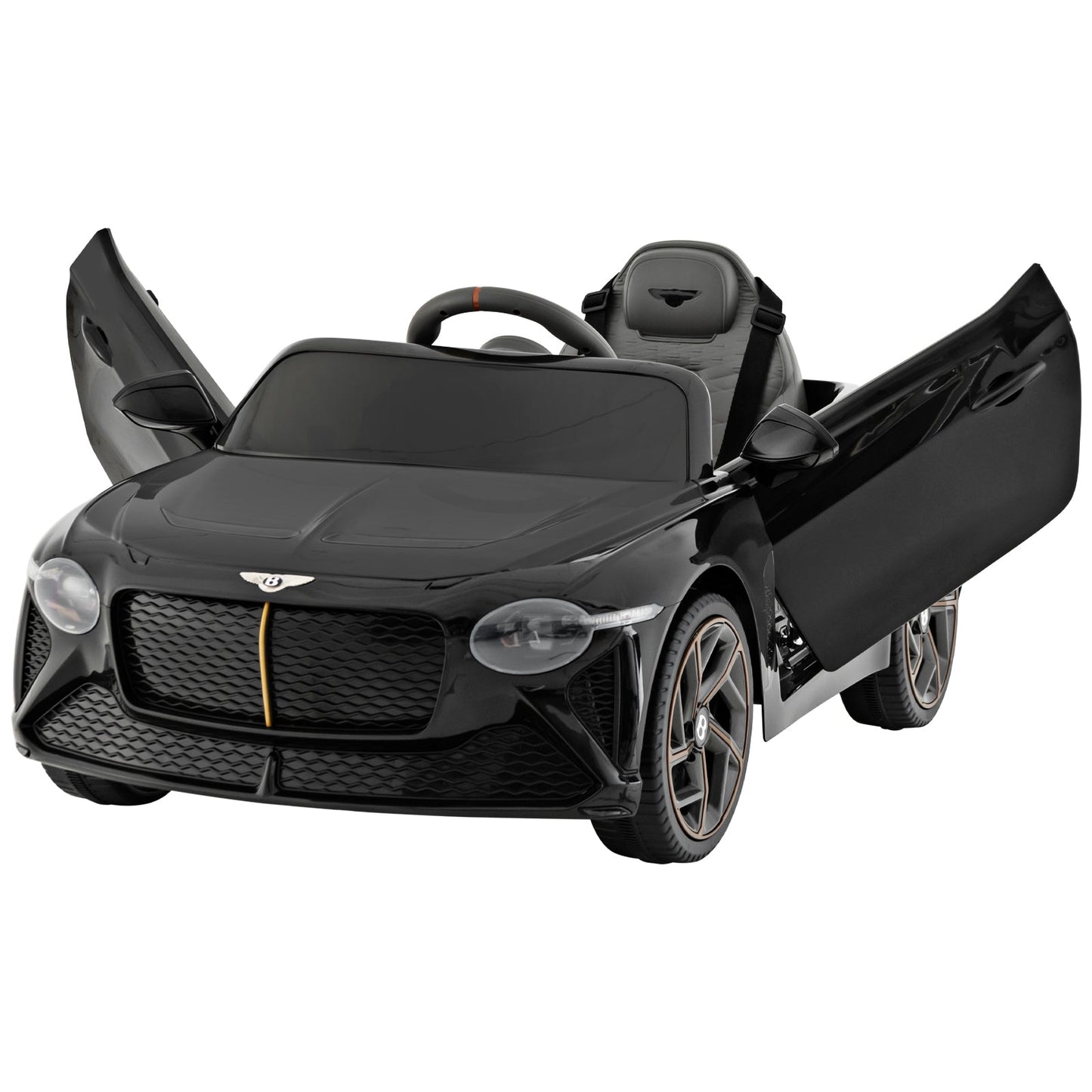 Bentley Bacalar 12V licensed ride-on car for kids, black with gull-wing doors DirectDeals on Tampa Home & Garden Store