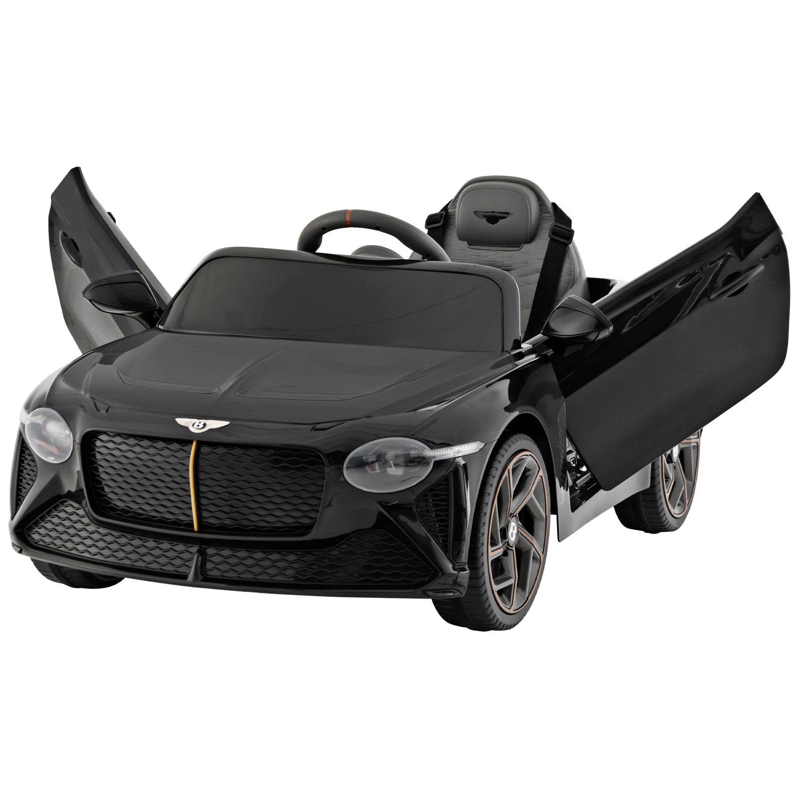Bentley Bacalar 12V licensed ride-on car for kids, black with gull-wing doors DirectDeals on Tampa Home & Garden Store