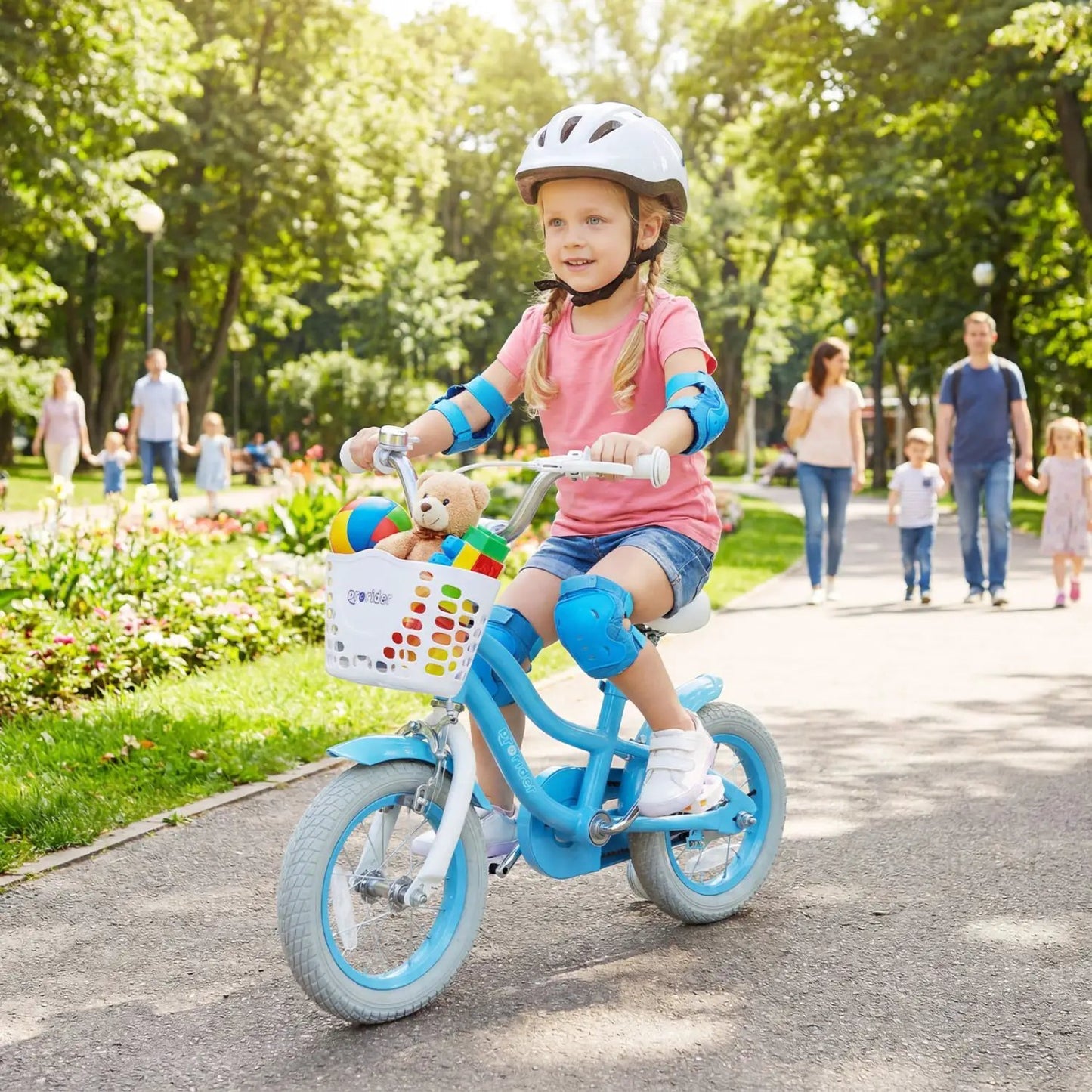 Kids Bike 12 Inches with Training Wheels and Seat