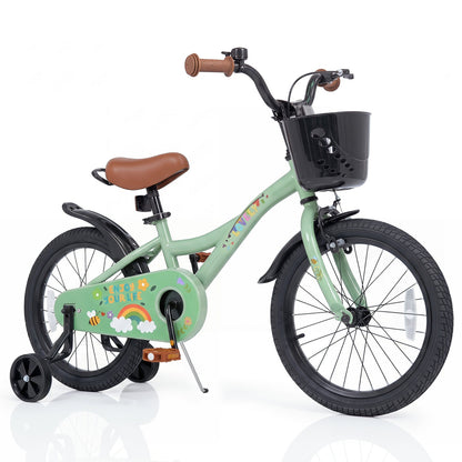Girls Bike 12 Inch with Training Wheels and Basket green DirectDeals kids bike on Tampa Home & Garden Store
