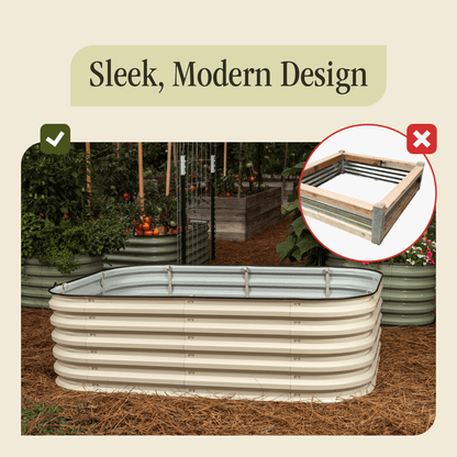 Gro-Rite No Tools Raised Garden Bed Kit Premium