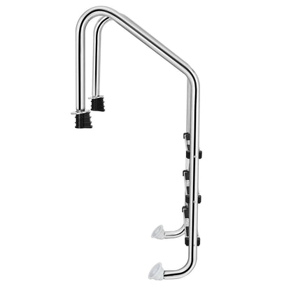Escalera de Acero Inoxidable de 3 Peldaños para Piscina con Peldaños Antideslizantes