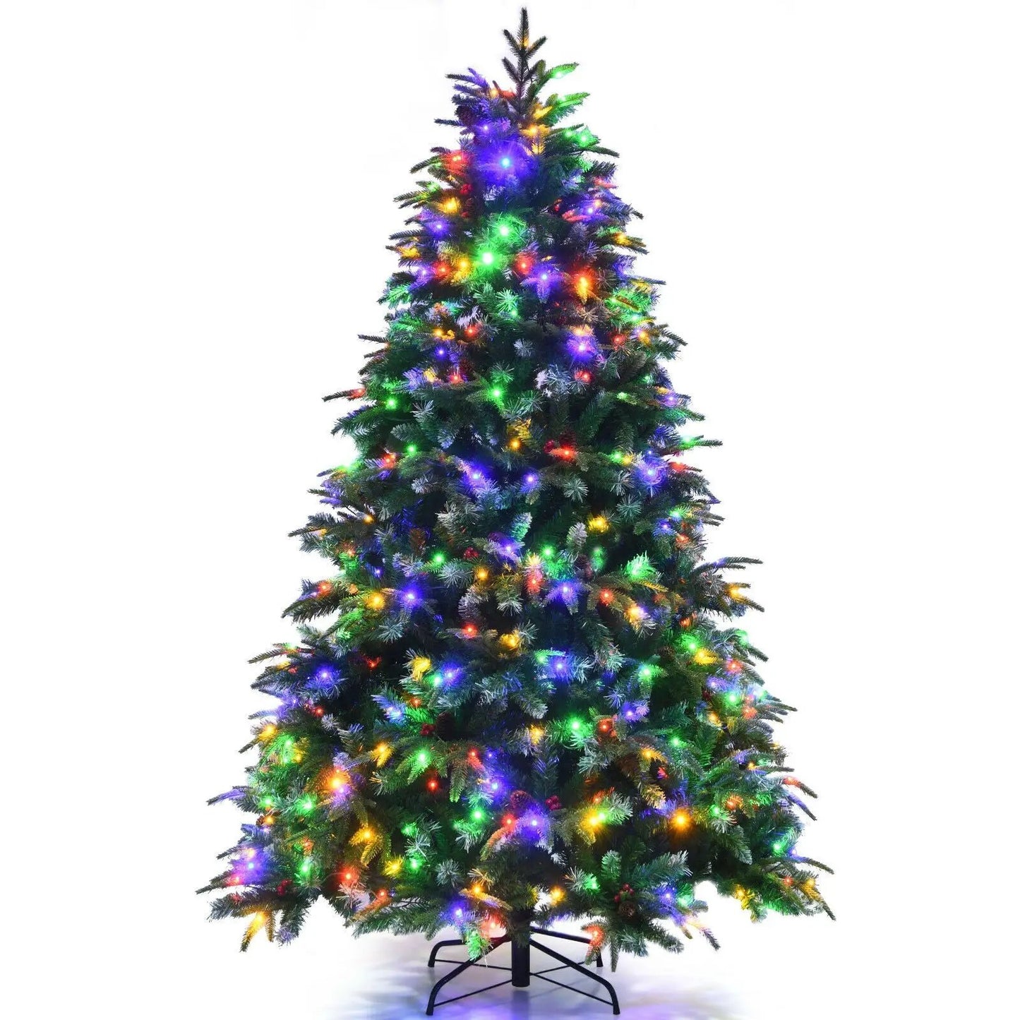 Pre Lit Snowy Christmas Hinged Tree with Lights