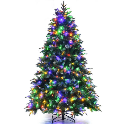 Pre Lit Snowy Christmas Hinged Tree with Lights