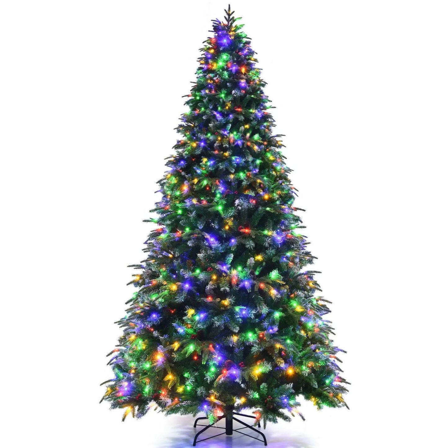 Pre Lit Snowy Christmas Hinged Tree with Lights