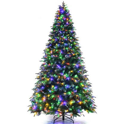 Pre Lit Snowy Christmas Hinged Tree with Lights