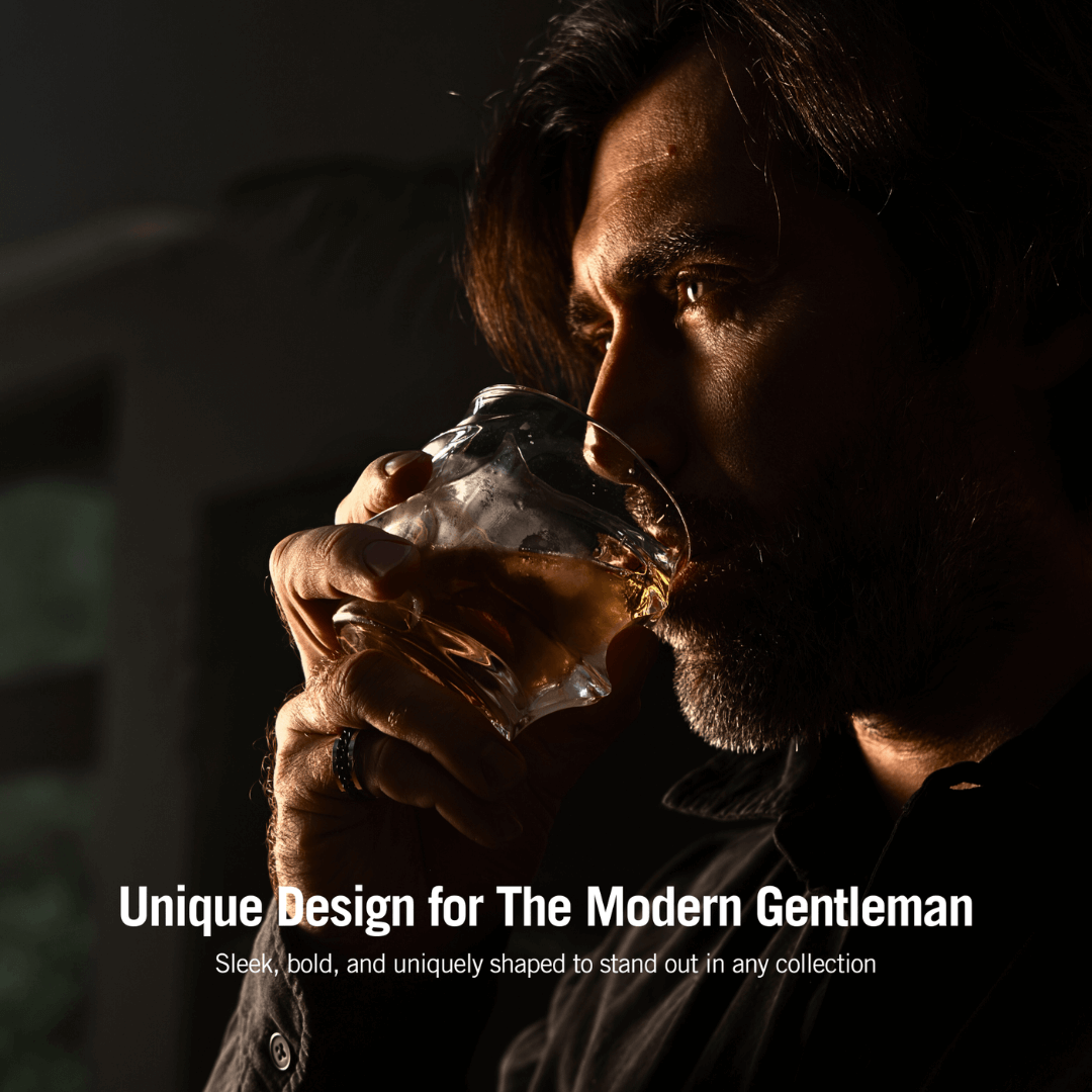 Handcrafted Storm and the Crystal Whisky Glass