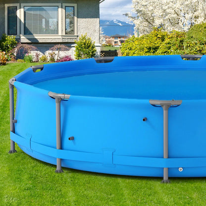 Round Solar Pool Cover 12-Foot 12 Mil Blue