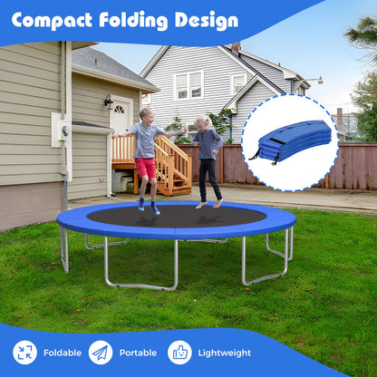 8-16 FT Trampoline Pad Replacement Safety Pad with Fixing Straps (Blue)