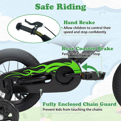 12 Inch Kids Bike With Training Wheels Ages 3-4
