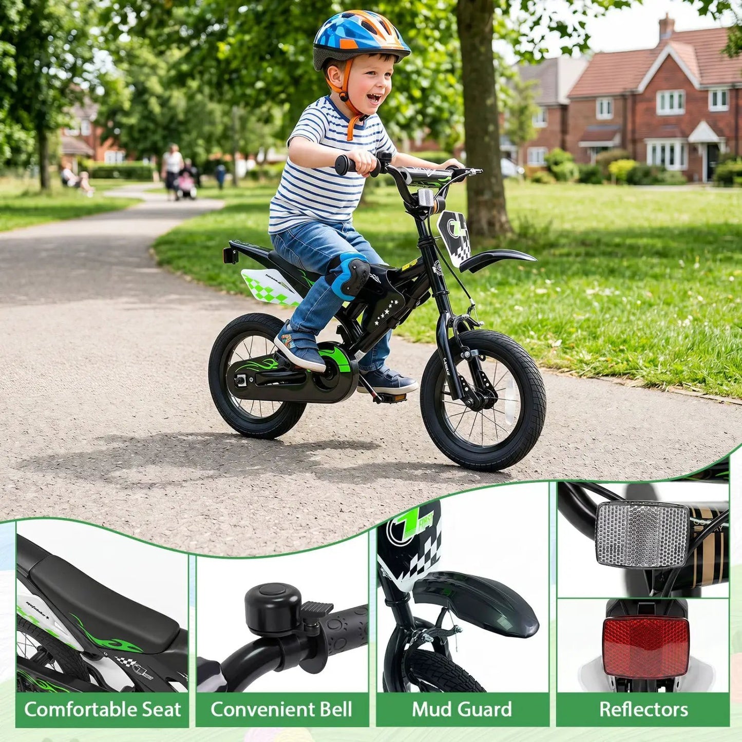 12 Inch Kids Bike With Training Wheels Ages 3-4