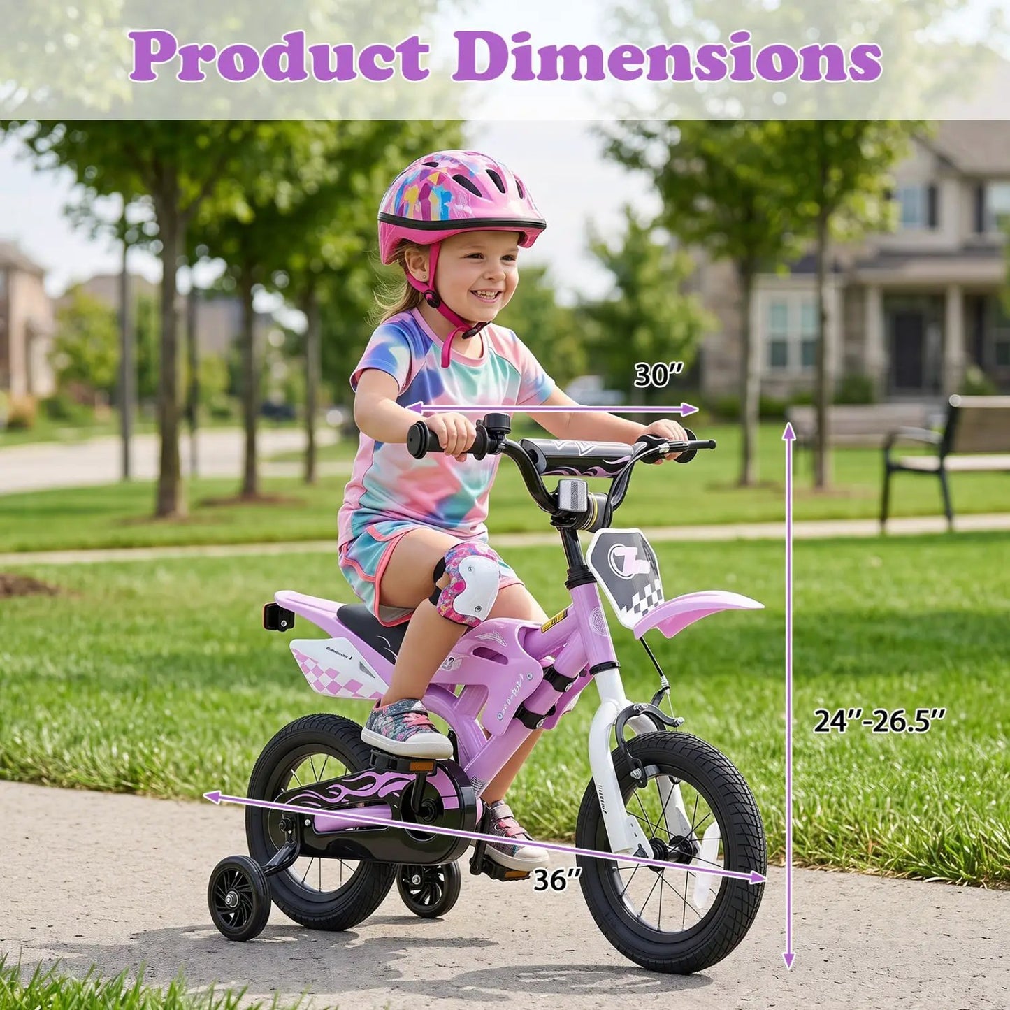 12 Inch Kids Bike With Training Wheels Ages 3-4
