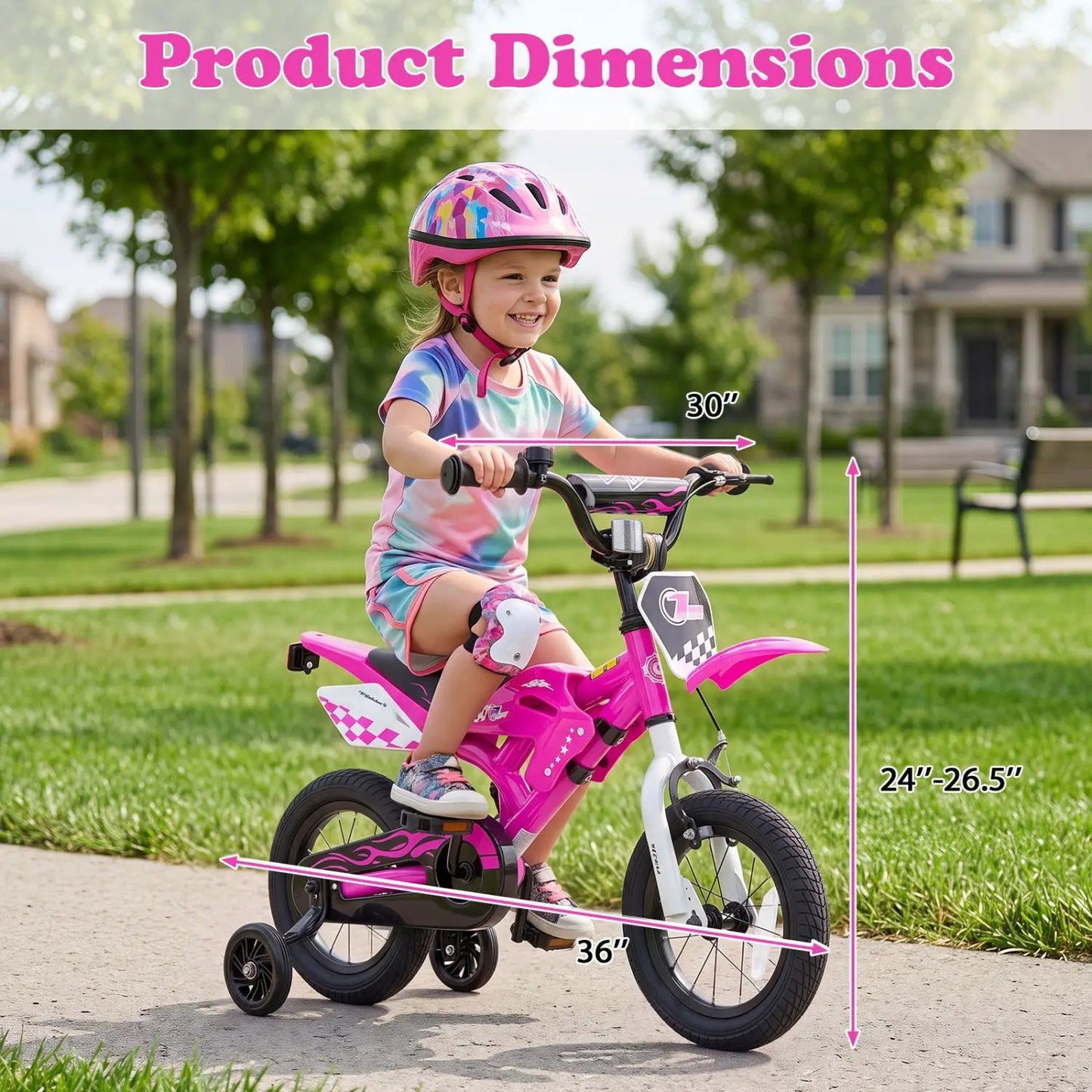12 Inch Kids Bike With Training Wheels Ages 3-4