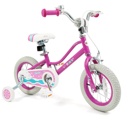 Kids Bike 12-18 Inch with Training Wheels Pink