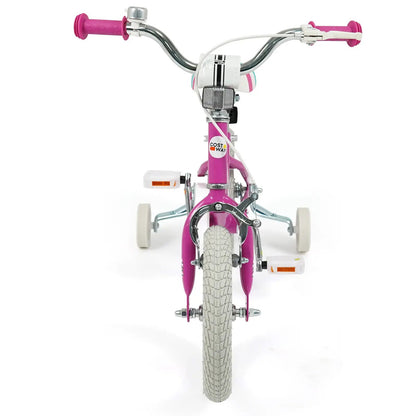 Kids Bike 12-18 Inch with Training Wheels Pink