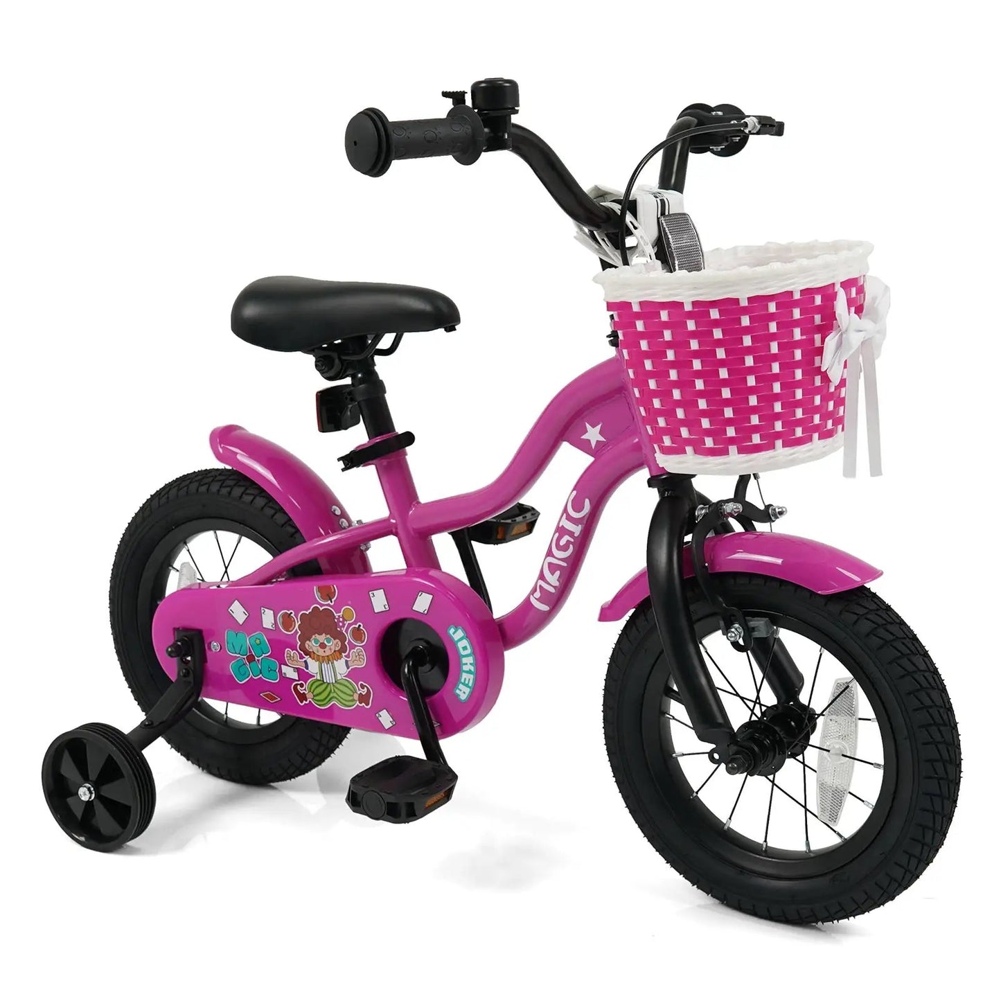 Kids Bike With Training Wheels 12 to 18 Inch Rose