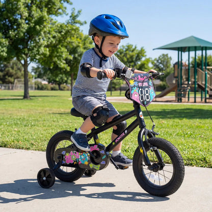18-Inch Kids Bike With Training Wheels 4-8