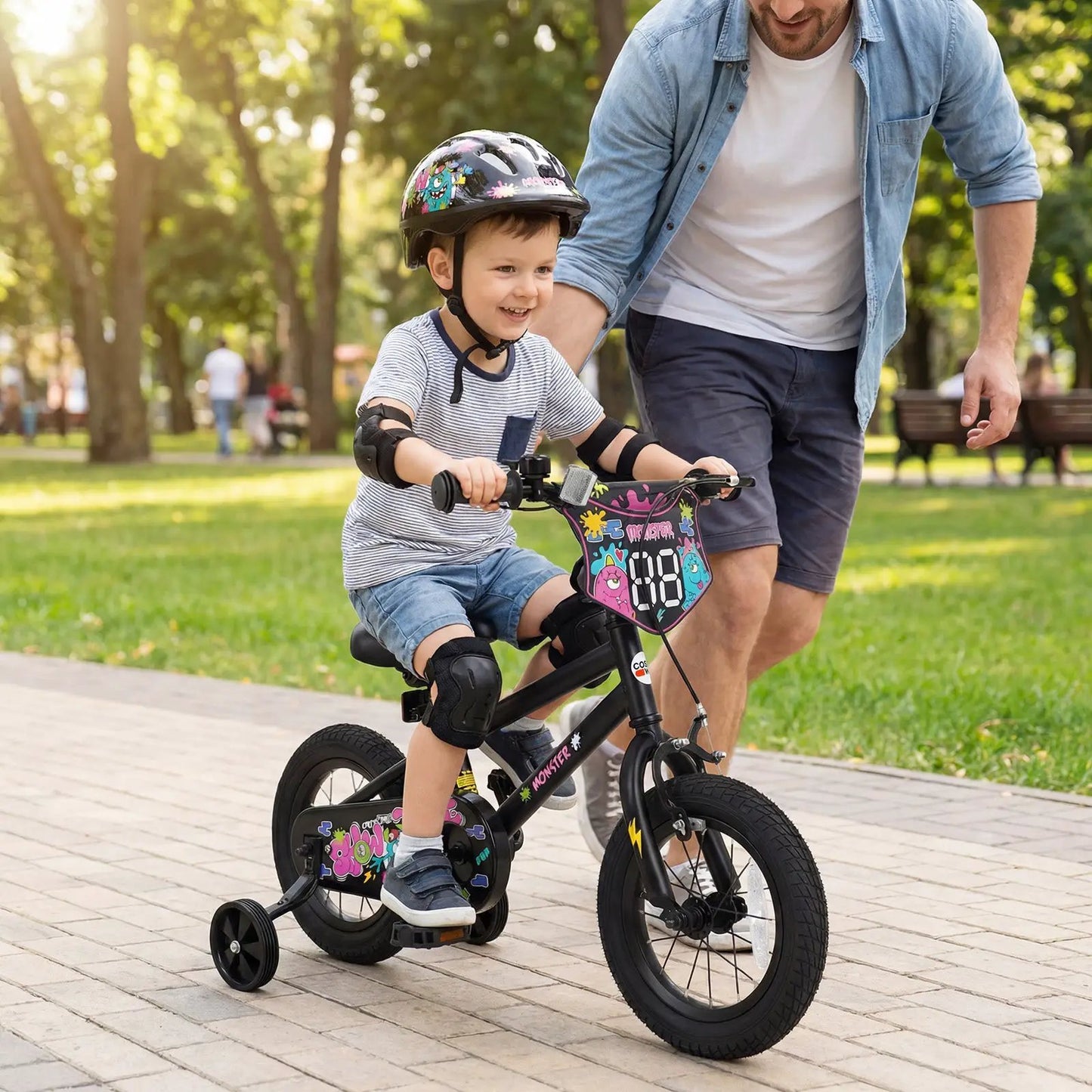 18-Inch Kids Bike With Training Wheels 4-8