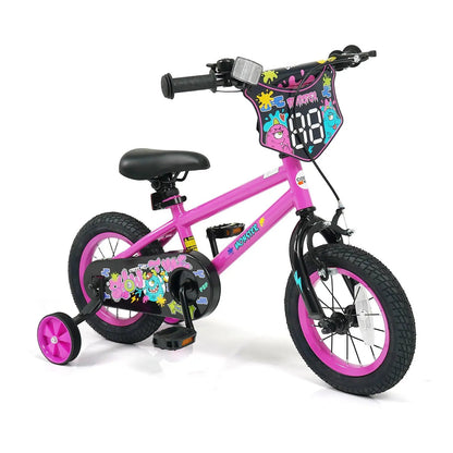 Kids Bike with Training Wheels 12 to 18 Inch Pink