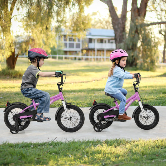 Kids Bike 12-Inch Children Training Bicycle with 2 Brake for 3-4 Years Old - Tampa Home & Garden Store