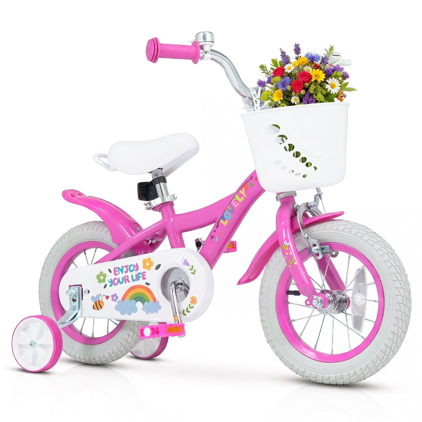 Girls Bike 12 to 18 Inch with Training Wheels