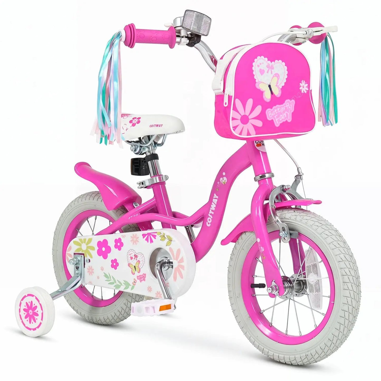 Girls Bike 12-18 Inch with Front Bag for Girls
