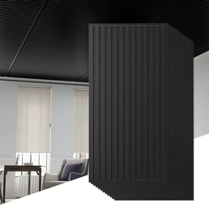 12-Pack PVC Slat Wall Panels for TV Background