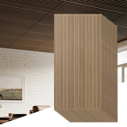12-Pack PVC Slat Wall Panels for TV Background