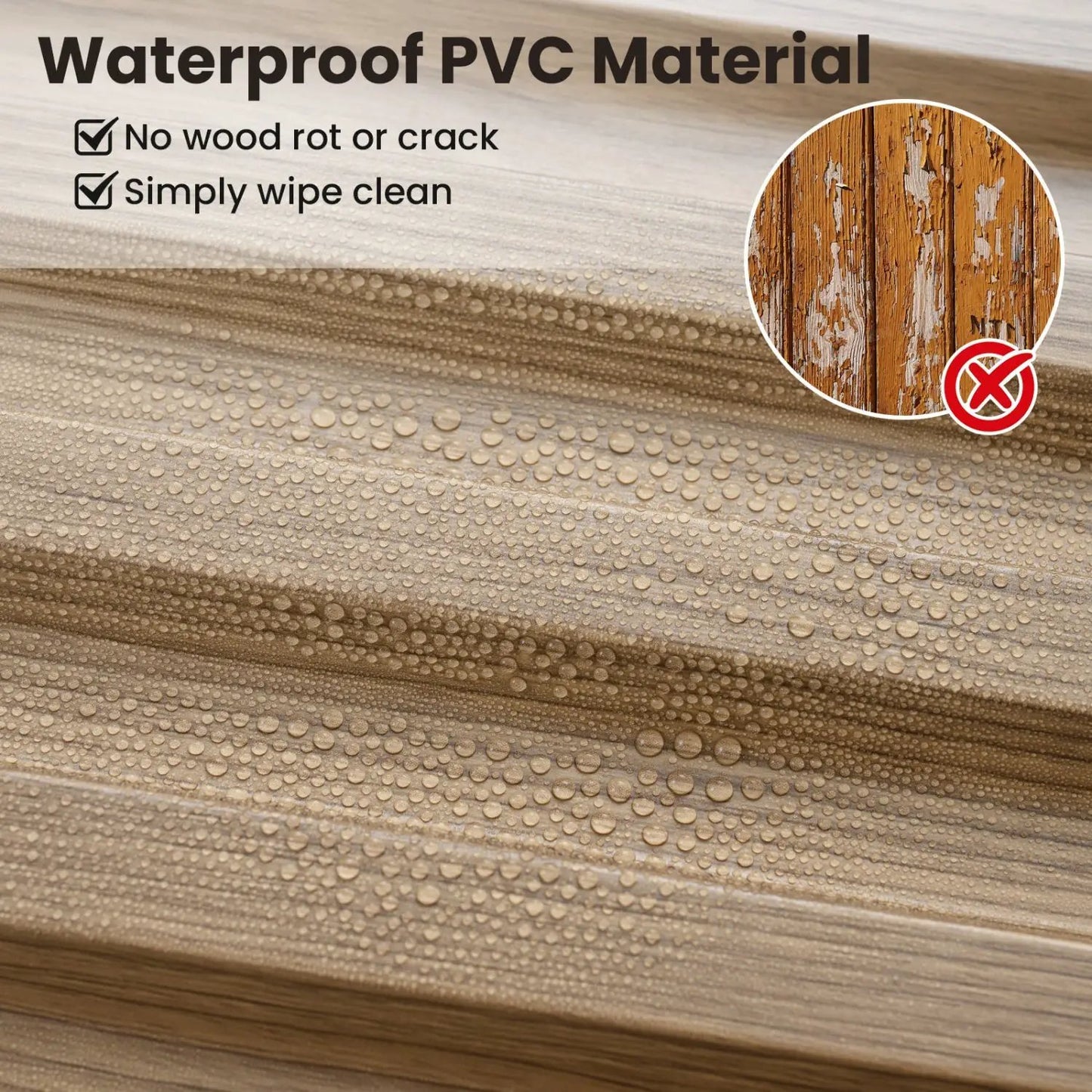 12-Pack PVC Slat Wall Panels for TV Background