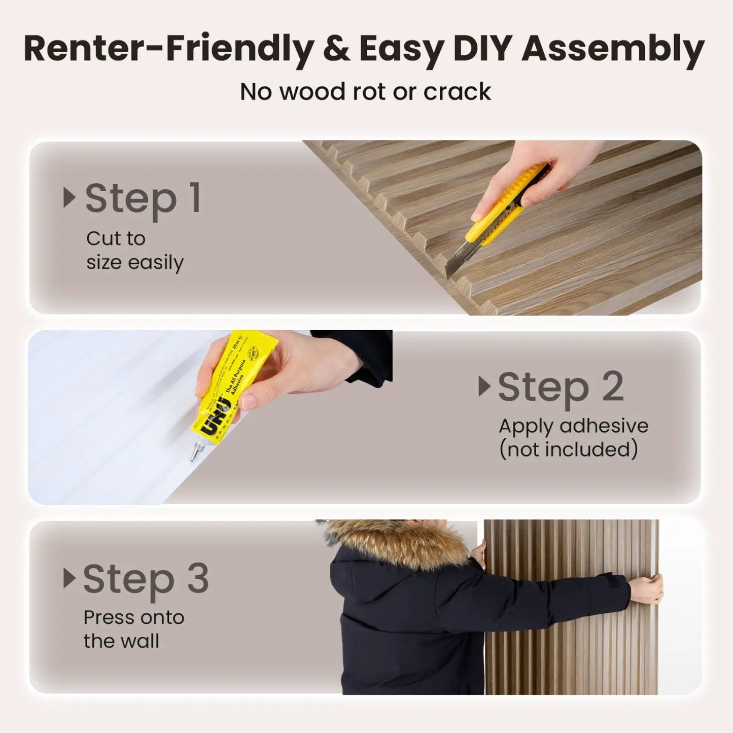 12-Pack PVC Slat Wall Panels for TV Background