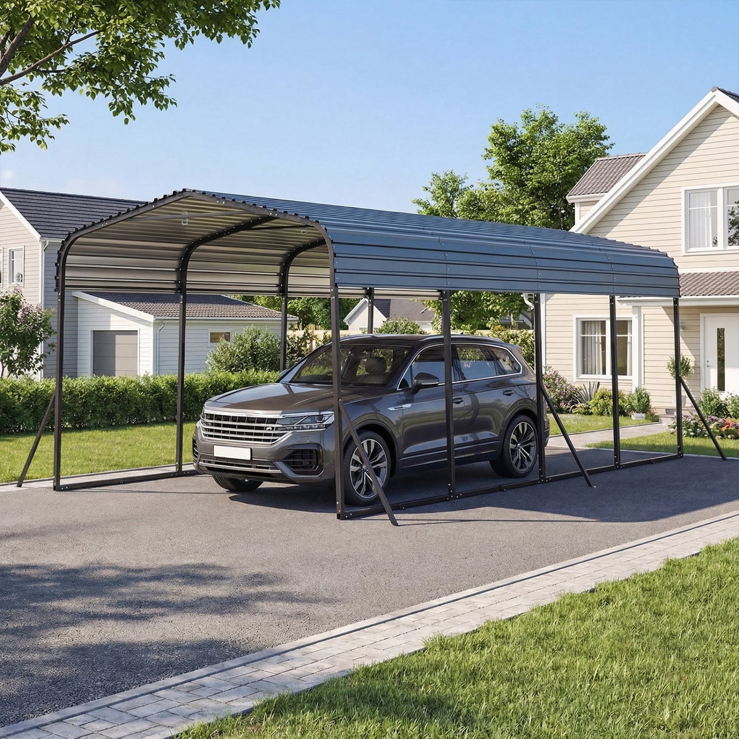 12 by 20 Feet Heavy Duty Carport Shelter Outdoor