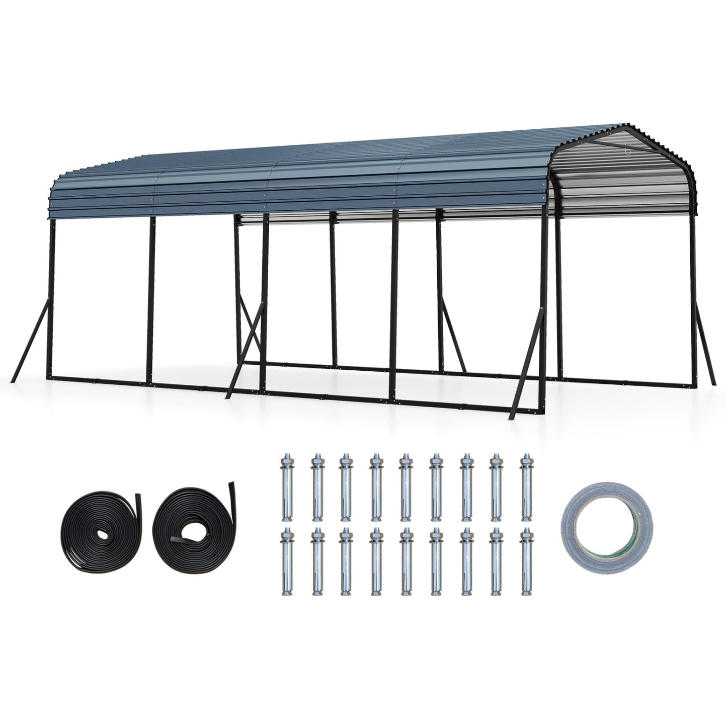 12 by 20 Feet Heavy Duty Carport Shelter Outdoor