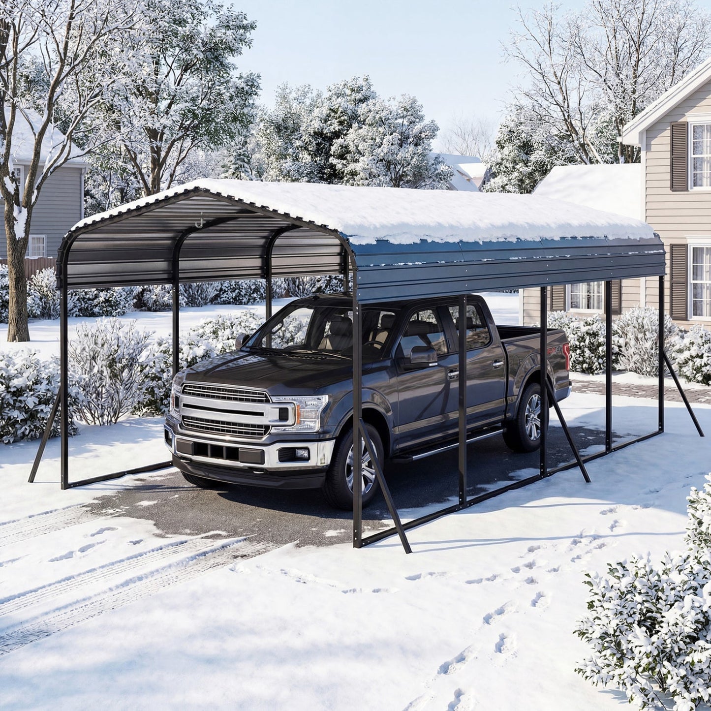 12 by 20 Feet Heavy Duty Carport Shelter Outdoor