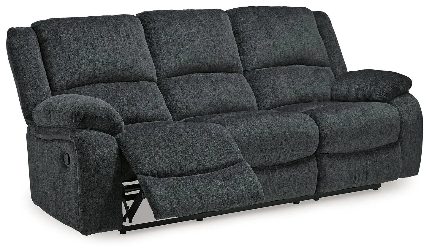 Draycoll reclining sofa dark gray textured fabric by Unique Piece Furniture on Tampa Home & Garden Store