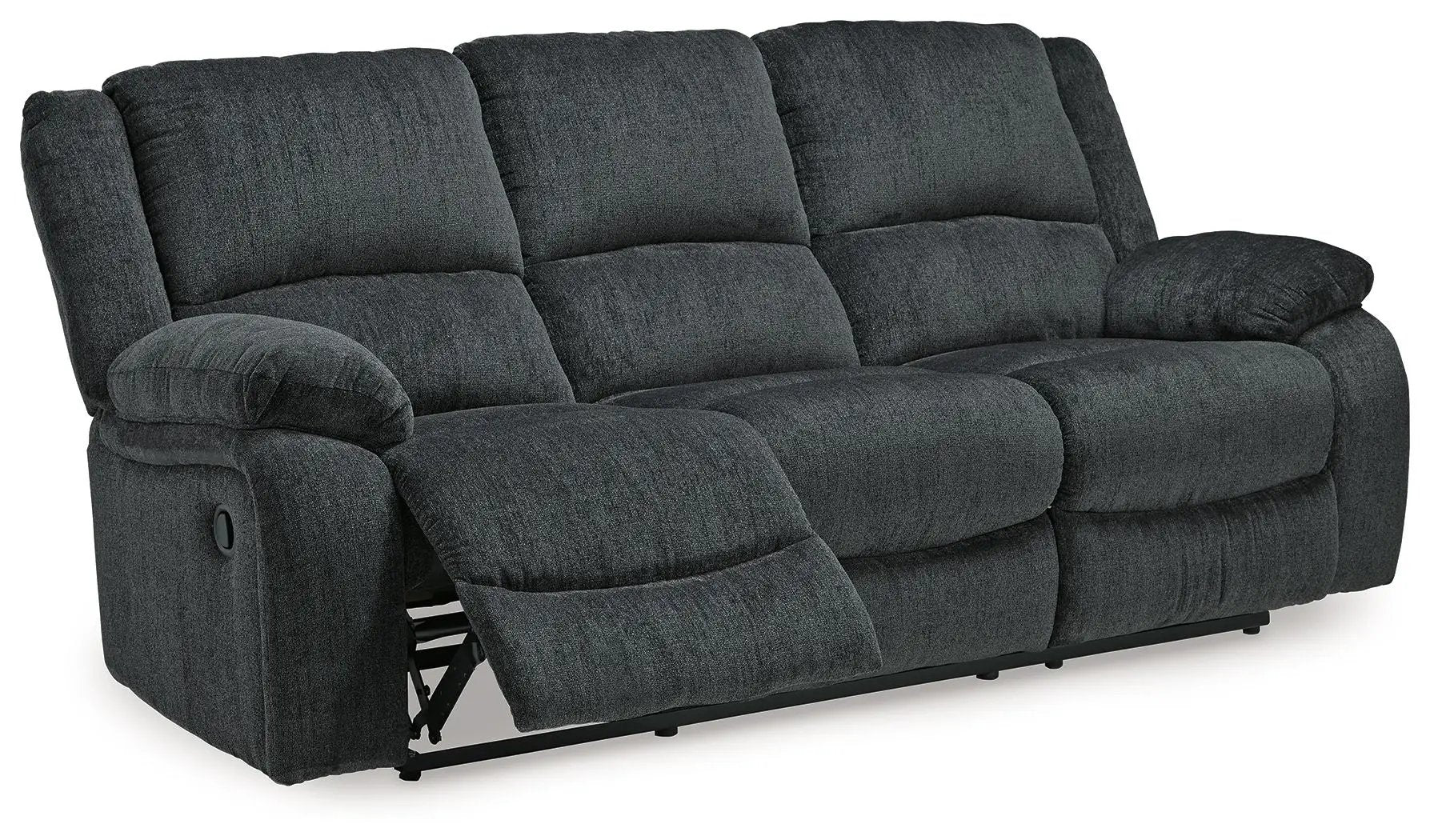 Draycoll reclining sofa dark gray textured fabric by Unique Piece Furniture on Tampa Home & Garden Store