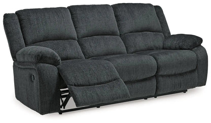 Draycoll reclining sofa dark gray textured fabric by Unique Piece Furniture on Tampa Home & Garden Store