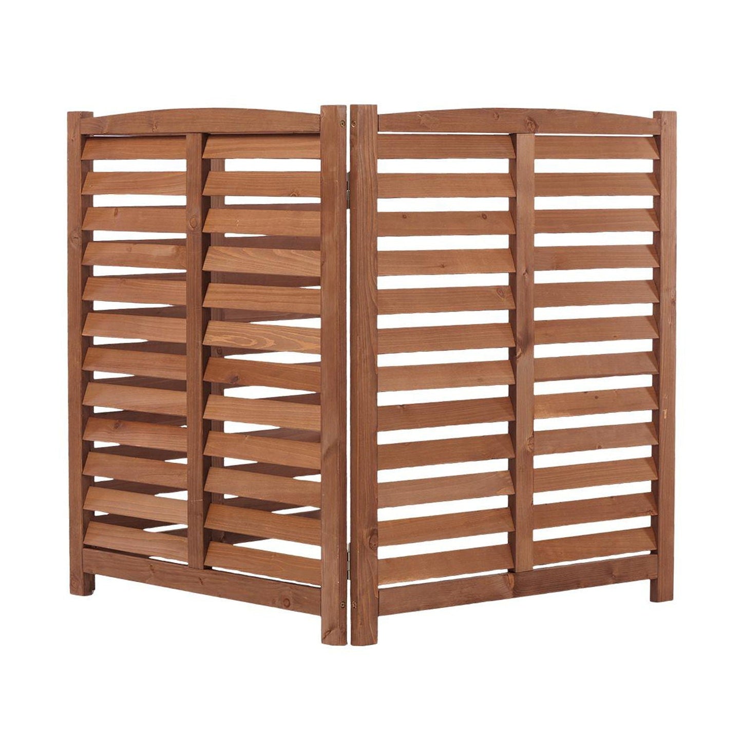 Solid Wood and Air Conditioner Privacy Fence