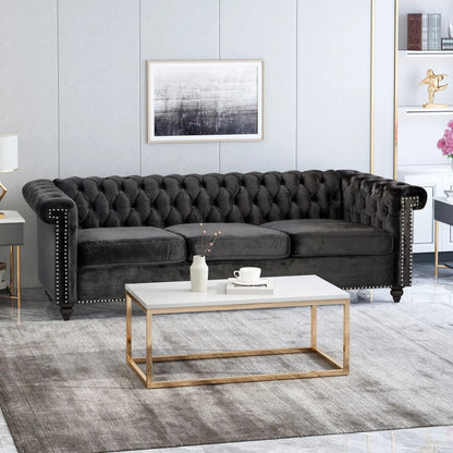 Chesterfield 3 Seater Sofa and Button Tufting