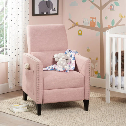 Kiersten Contemporary Fabric Pushback Recliner