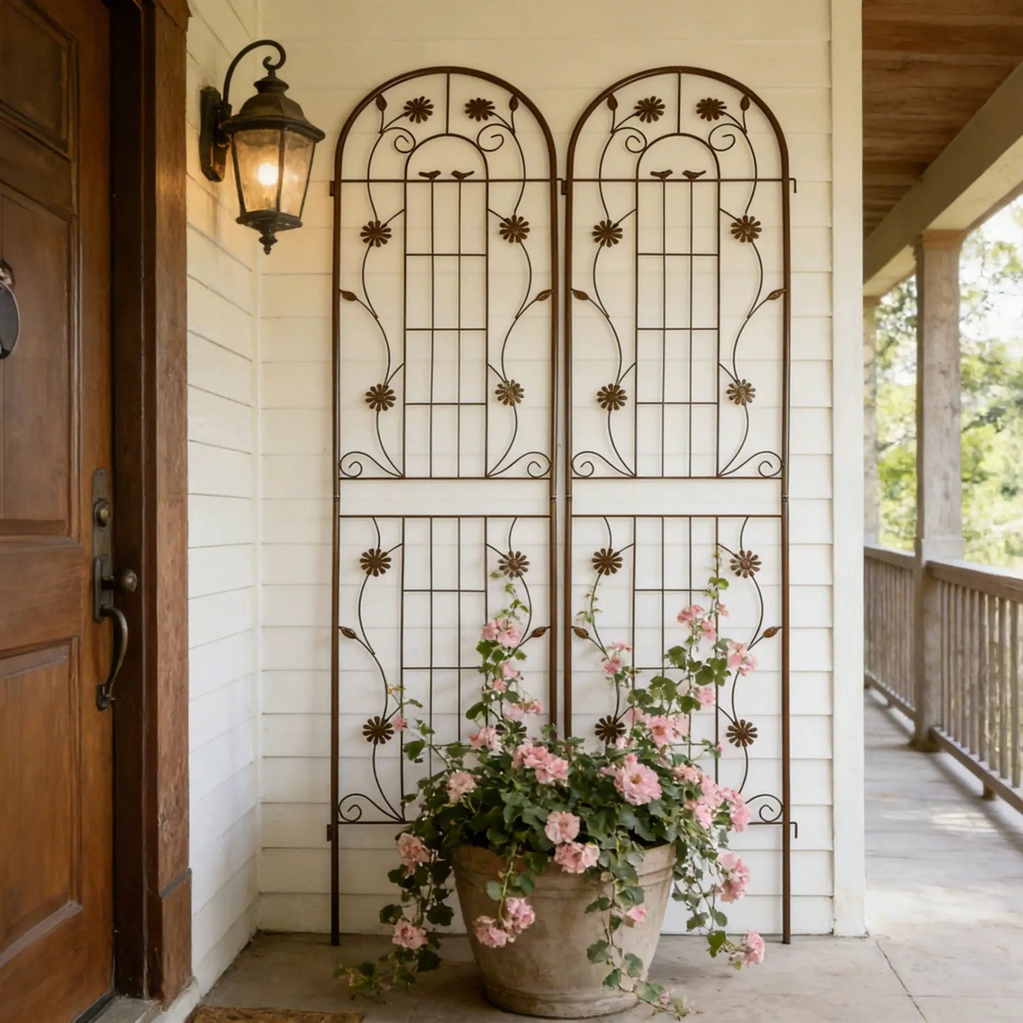 Metal Garden Trellis for Climbing Plants Outdoor