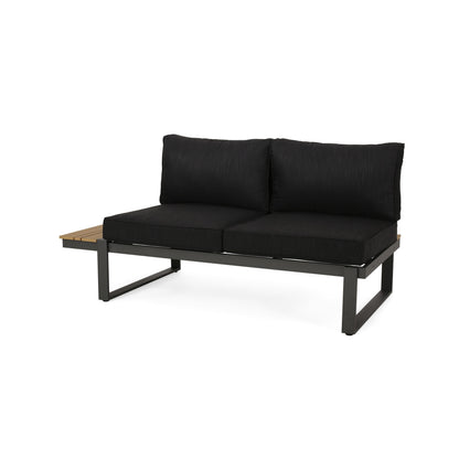 Sterling Outdoor Left Arm And Aluminum Sofa