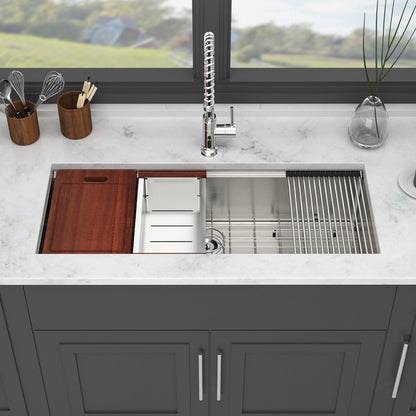Stainless Steel Undermount Workstation Sink